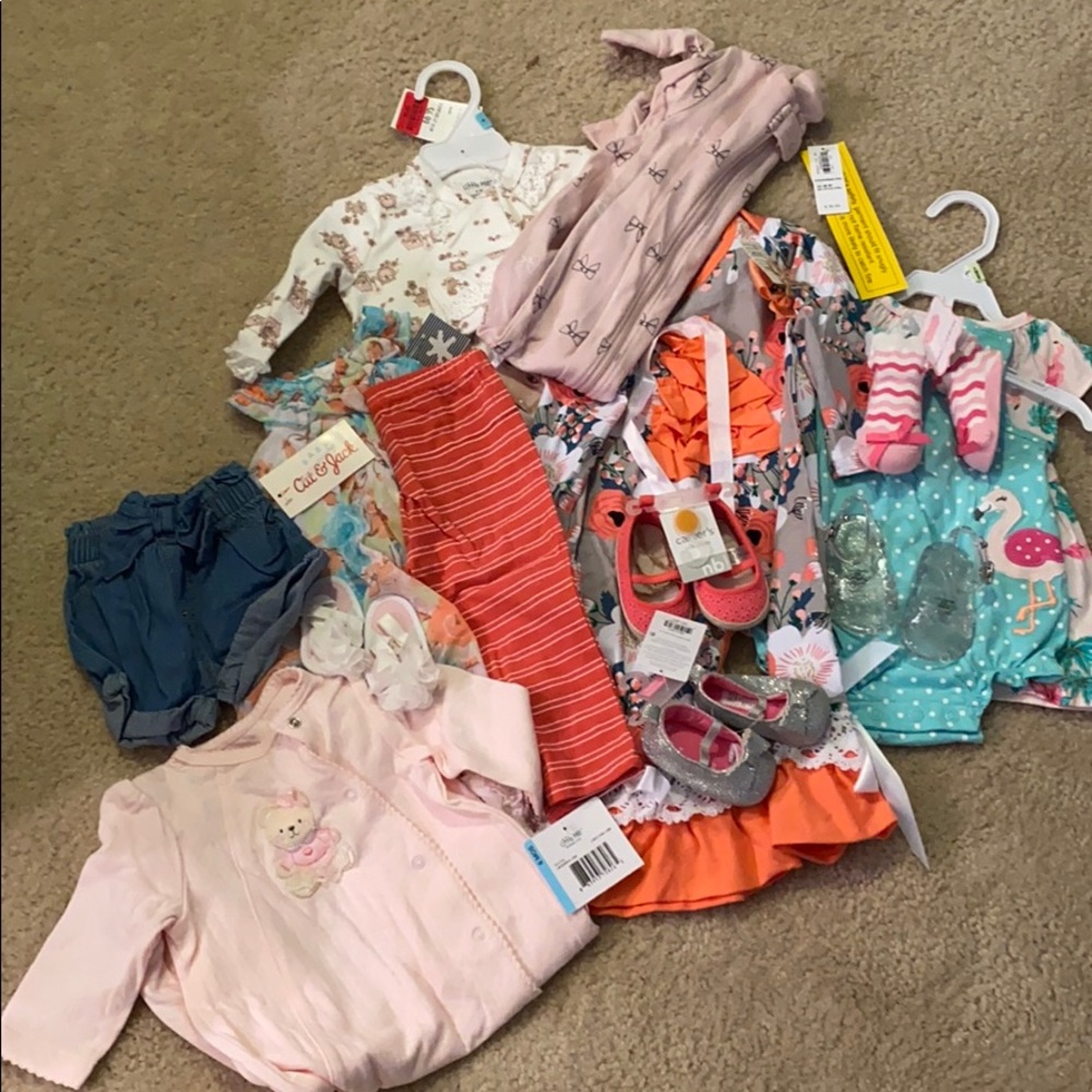 Bundle of Baby Girl Clothes/Shoes